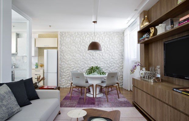 Apartamento pequeno tem boas soluções e decoração escandinava