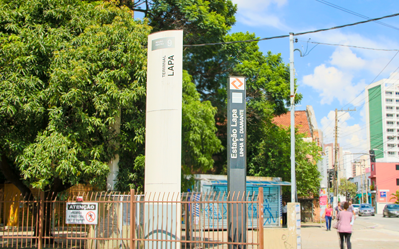 Estação de trem da Lapa, linha 8 Diamante da CPTM